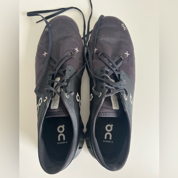 12.5 On Cloud Men's Cloud X 3 running athletic tennis shoe black - Picture 2 of 9